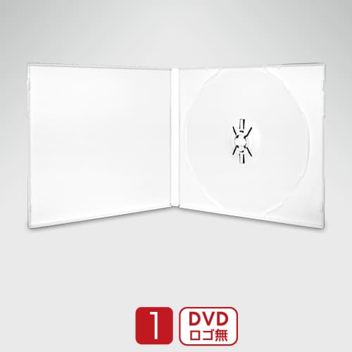CD/DVDプラケース（1枚収納/白）