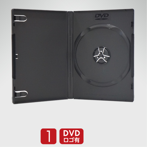 DVDトールケース14mm/1枚収納（黒）